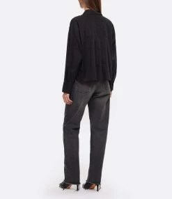 JEANNE VOULAND Chemise Ima Coton Noir -Majestic Filatures shop jvoul look20220902 278