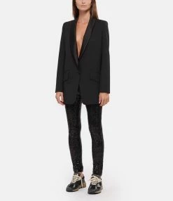 JEANNE VOULAND Veste Blazer Dixon Noir -Majestic Filatures shop jvoul look20220902 307