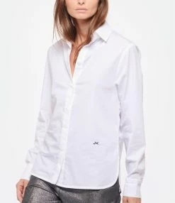 JEANNE VOULAND Chemise Pippa Classic Coton Blanc -Majestic Filatures shop jvoul look20220928 97