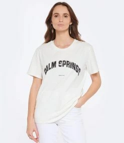 JEANNE VOULAND Tee-shirt Jai Palm Springs Vintage Blanc -Majestic Filatures shop jvoul look20230104 154