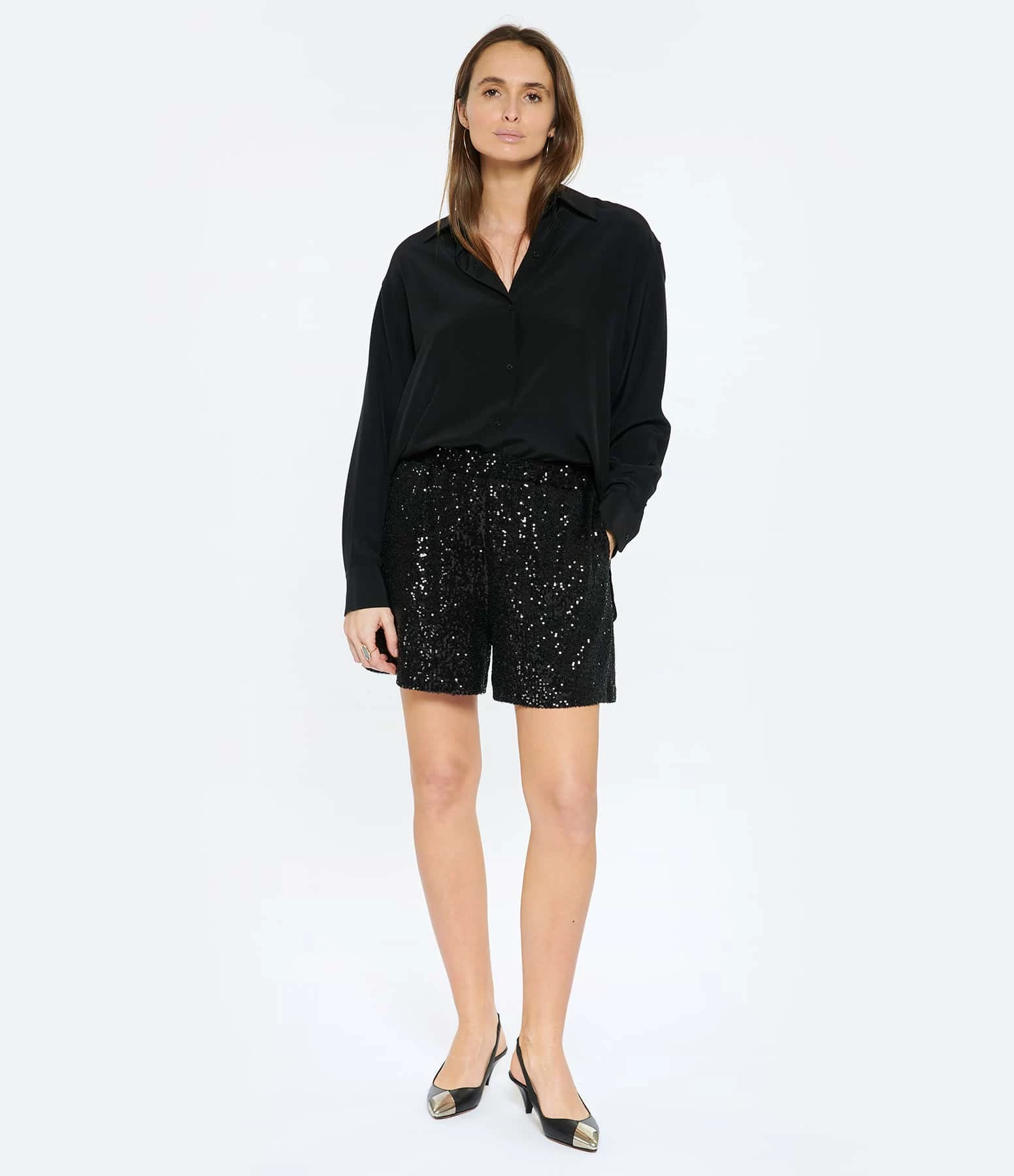 JEANNE VOULAND Short Jalla Sequins Noir 3 JEANNE VOULAND Short Jalla Sequins Noir – Image 3