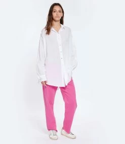 JEANNE VOULAND Chemise Tunique Jinko Coton Blanc -Majestic Filatures shop jvoul look20230203 88