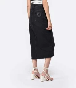 JEANNE VOULAND Jupe Calla Mid Denim Stone Noir -Majestic Filatures shop jvoul look20230214 314