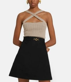 PATOU Top Croisé Laine Cachemire Beige Parchemin 8 PATOU Top Croisé Laine Cachemire Beige Parchemin -Majestic Filatures shop kn1258041106p 01 zahara