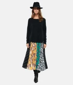 Kujten Pull Melah Col Rond Cachemire Noir -Majestic Filatures shop kujte look20200901 243