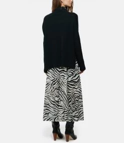 Kujten Pull Ulla Col Cheminé Oversize Cachemire Noir -Majestic Filatures shop kujte look20201007 403