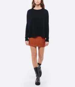 Kujten Pull Amélie Col Rond Cachemire Noir -Majestic Filatures shop kujte look20211012 141 1