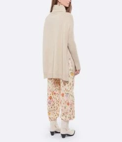 Kujten Pull Tali Col Roulé Cachemire Beige Organic -Majestic Filatures shop kujte look20211013 340