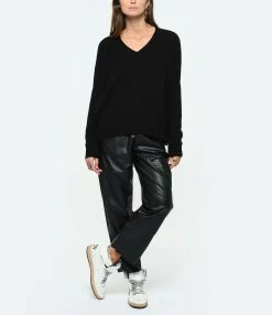 Kujten Pull Mel Cachemire Noir 9 Kujten Pull Mel Cachemire Noir -Majestic Filatures shop kujte look20220928 300