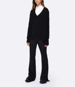 Kujten Pull Mel Cachemire Noir 11 Kujten Pull Mel Cachemire Noir -Majestic Filatures shop kujte look20220929 542