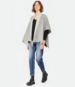 Kujten Pull Minie Col V Cachemire Noir -Majestic Filatures shop kujte look20221205 89