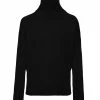 Kujten Pull Ulla Col Cheminé Oversize Cachemire Noir
