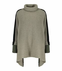 Kujten Poncho Ciara Smoking Cachemire Kaki