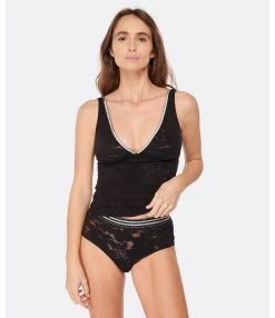 La Nouvelle Top John Dentelle Black Silver, Capsule Noël -Majestic Filatures shop lanou look20221130 78