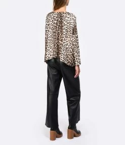 LA PRESTIC OUISTON Blouse Janine Soie Panthère -Majestic Filatures shop lapre look20220929 367