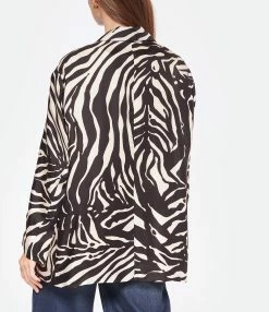 LA PRESTIC OUISTON Veste Blazer Tony Soie Zèbre -Majestic Filatures shop lapre look20221018 37