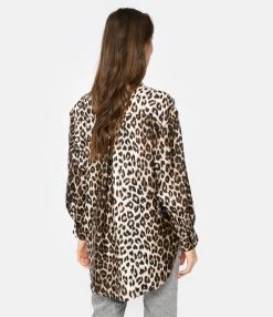 LA PRESTIC OUISTON Chemise Big Soie Panthère -Majestic Filatures shop lapre look20221215 157