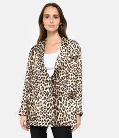 LA PRESTIC OUISTON Veste Tony Soie Panthère -Majestic Filatures shop lapre look20221215 230