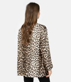 LA PRESTIC OUISTON Veste Tony Soie Panthère -Majestic Filatures shop lapre look20221215 231