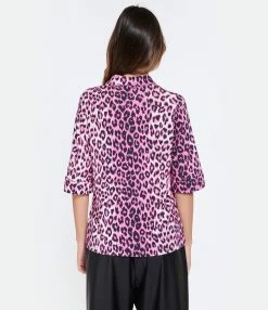 LA PRESTIC OUISTON Chemise Lauren Panthère Rose, Exclusivité Lulli -Majestic Filatures shop lapre look20230203 50 1