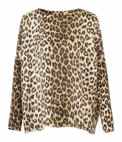 LA PRESTIC OUISTON Blouse Janine Soie Panthère