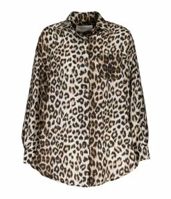 LA PRESTIC OUISTON Chemise Big Soie Panthère