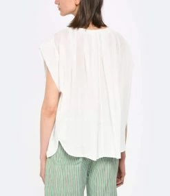 Laurence Bras Chemise Daffodil Coton Blanc -Majestic Filatures shop lbras look20230223 281