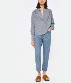 Laurence Bras Blouse Pou Rayures -Majestic Filatures shop lbras look20230223 438