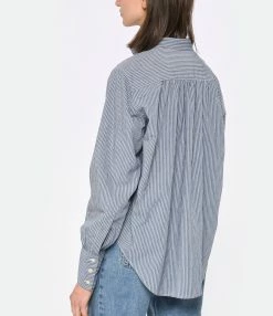 Laurence Bras Blouse Pou Rayures -Majestic Filatures shop lbras look20230223 440