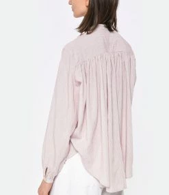 Laurence Bras Blouse New Cigar Rouge -Majestic Filatures shop lbras look20230223 448