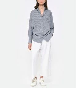 Laurence Bras Chemise Tent Rayures -Majestic Filatures shop lbras look20230223 453