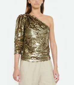 Laurence Bras Top Doreie Doré -Majestic Filatures shop lbras look20230228 378