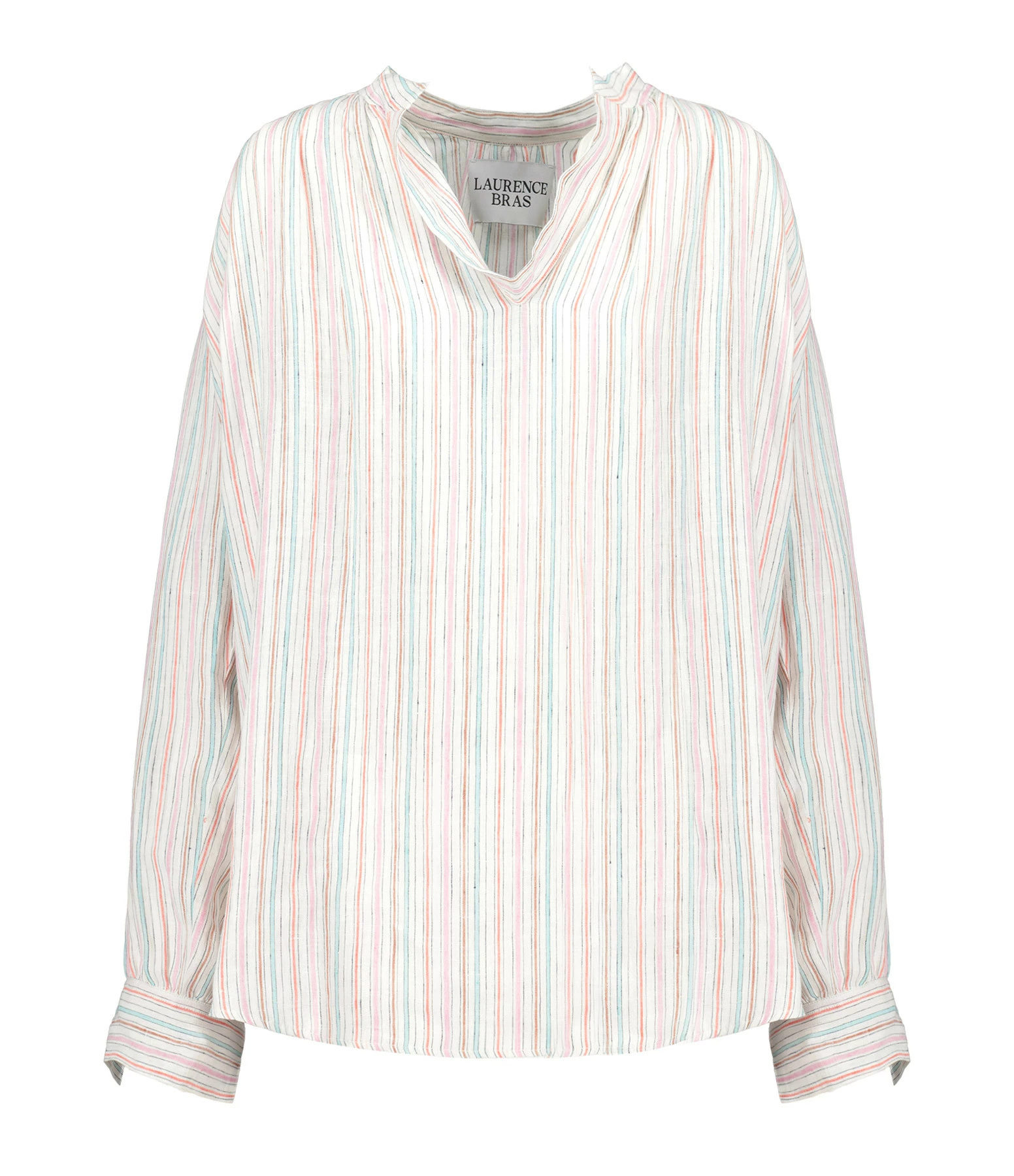 Laurence Bras Chemise Juul Lin Rayures Multicolore 1 Laurence Bras Chemise Juul Lin Rayures Multicolore