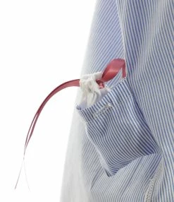 LES FÉLICITÉS Chemise Félicy Rayée Bleu, Pierre De Protection -Majestic Filatures shop lesfe30590 pck20210118 3 2