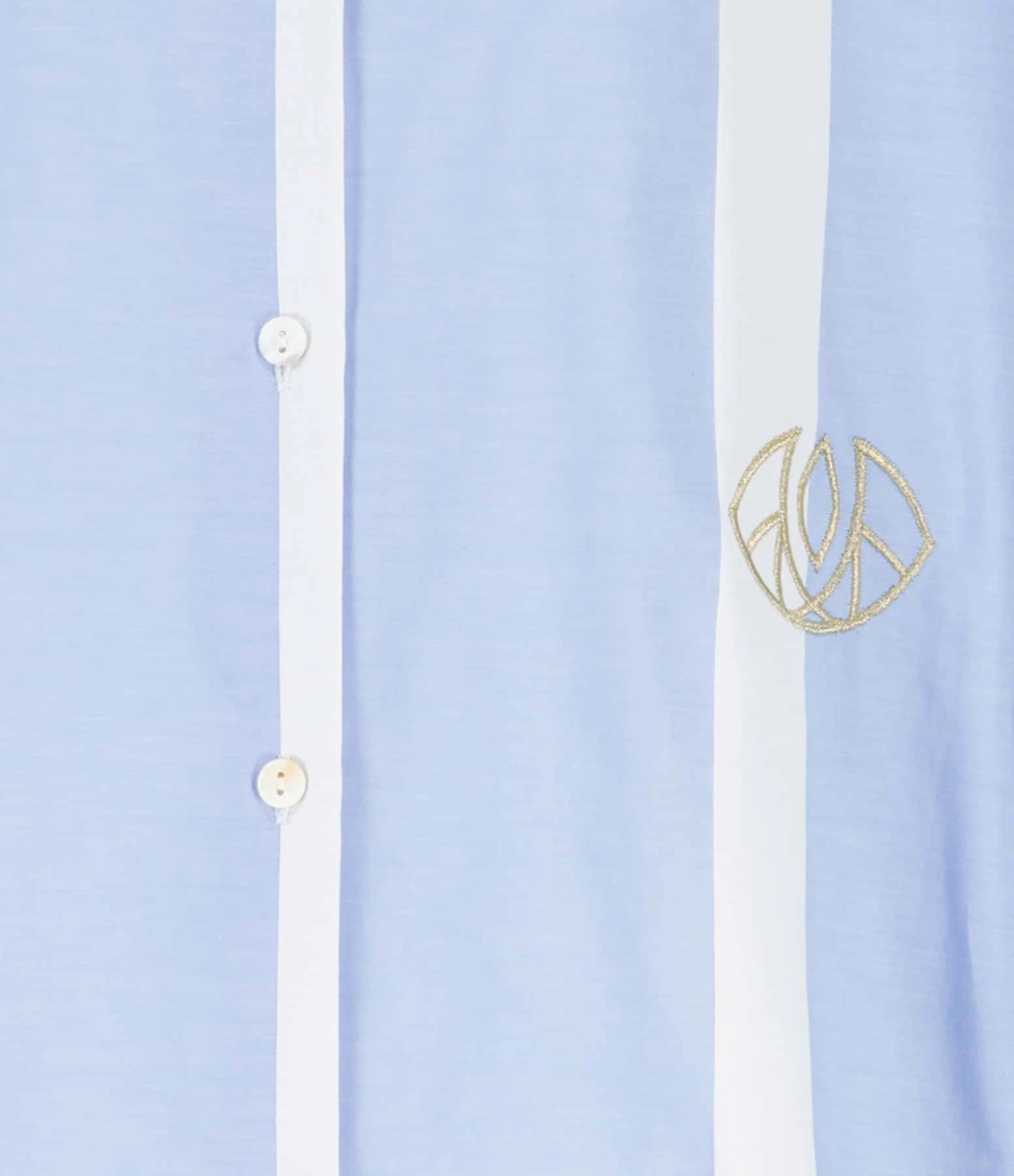 LES FÉLICITÉS Chemise Félicy Rayée Bleu Large, Pierre De Protection 2 LES FÉLICITÉS Chemise Félicy Rayée Bleu Large, Pierre De Protection – Image 2