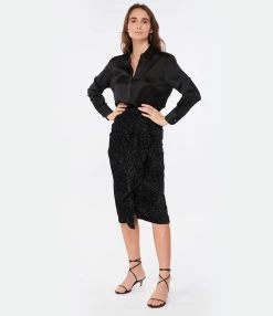 LIVY Chemise Romeo Soie Noir -Majestic Filatures shop livy6 look20221130 166