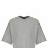 LOULOU STUDIO Tee-shirt Court Gupo Coton Gris
