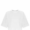 LOULOU STUDIO Tee-shirt Court Gupo Coton Blanc