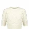 LOULOU STUDIO Top Crochet Jaro Coton Ivoire