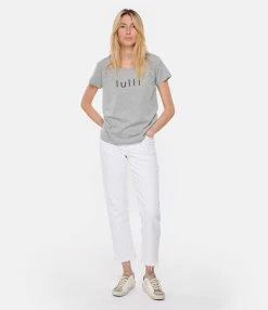 Tee-shirt Lulli Col Rond Coton Gris 8 Tee-shirt Lulli Col Rond Coton Gris -Majestic Filatures shop lulli look20230125 556