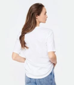 Tee-shirt Lulli Col Rond Coton Bio Blanc -Majestic Filatures shop lulli look20230126 66