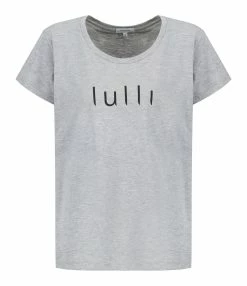 Tee-shirt Lulli Col Rond Coton Gris