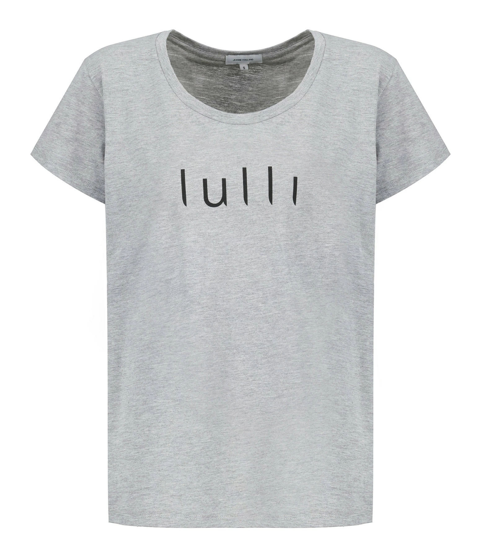 Tee-shirt Lulli Col Rond Coton Gris 1 Tee-shirt Lulli Col Rond Coton Gris