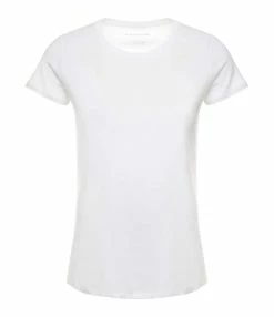 MAJESTIC FILATURES Tee-shirt Jamie Col Rond Coton Blanc