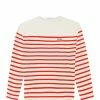 Maison Labiche Tee-shirt Cool Sailor Amore Coton Biologique Rouge Ivoire