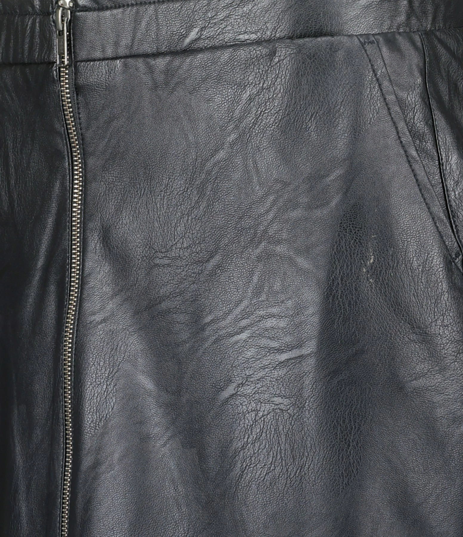 MAEVY MOUVEMENT LIBRE Jupe Vegan Cuir Noir 2 MAEVY MOUVEMENT LIBRE Jupe Vegan Cuir Noir – Image 2