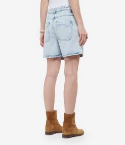 MAISON STANDARDS Short Donovan Denim Bleu -Majestic Filatures shop maiso look20220408 260