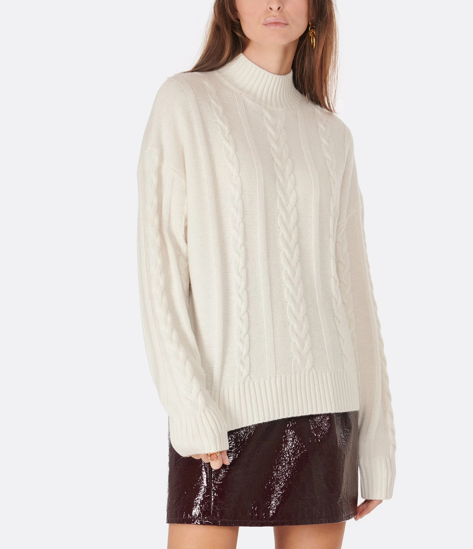 MAISON STANDARDS Pull Irlandais Estella Écru 3 MAISON STANDARDS Pull Irlandais Estella Écru – Image 3