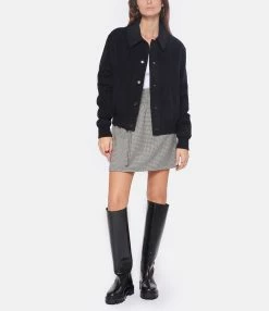 MAISON STANDARDS Blouson Teddy Edna Gris -Majestic Filatures shop maiso look20221102 168