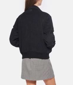 MAISON STANDARDS Blouson Teddy Edna Gris -Majestic Filatures shop maiso look20221102 170